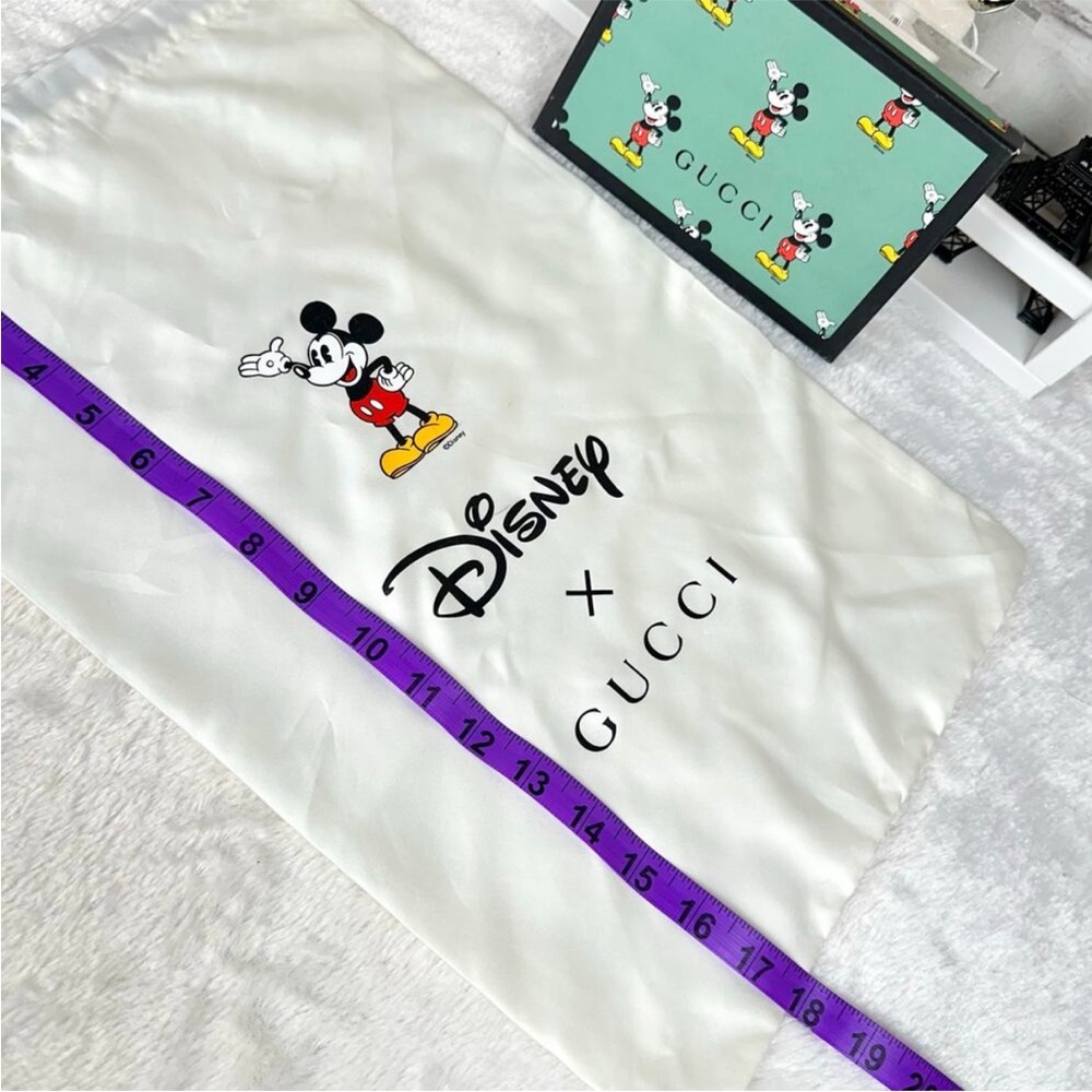 SOLD!! Gucci X Disney Mickey Mouse Large Shoe Box and dust bag STORAGE or decor! - Picture 9 of 10